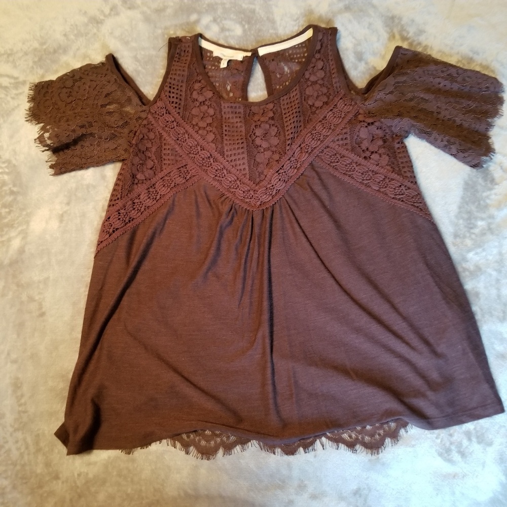 Maurices brown dressy top, new without tags